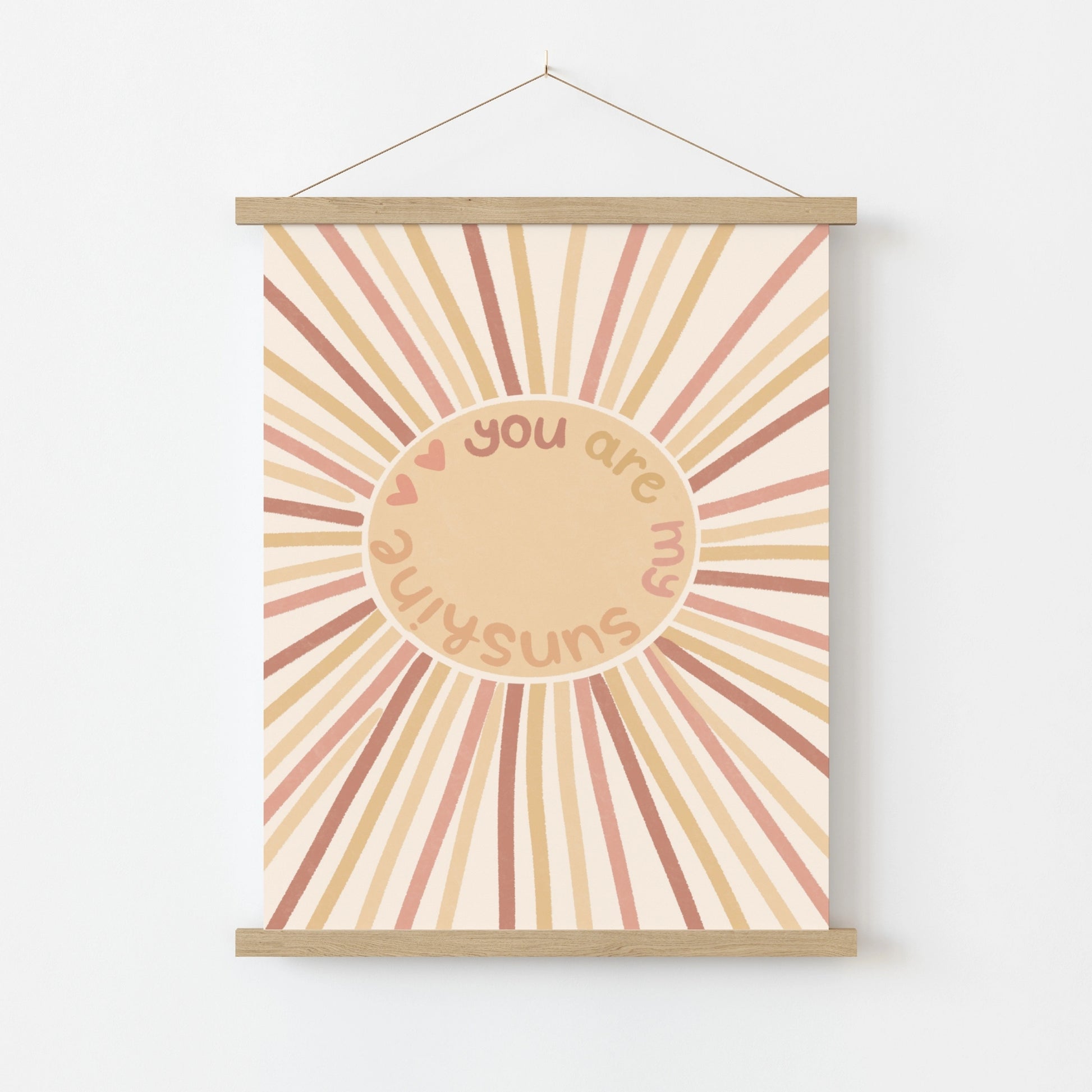 Retro Sun Rays Poster