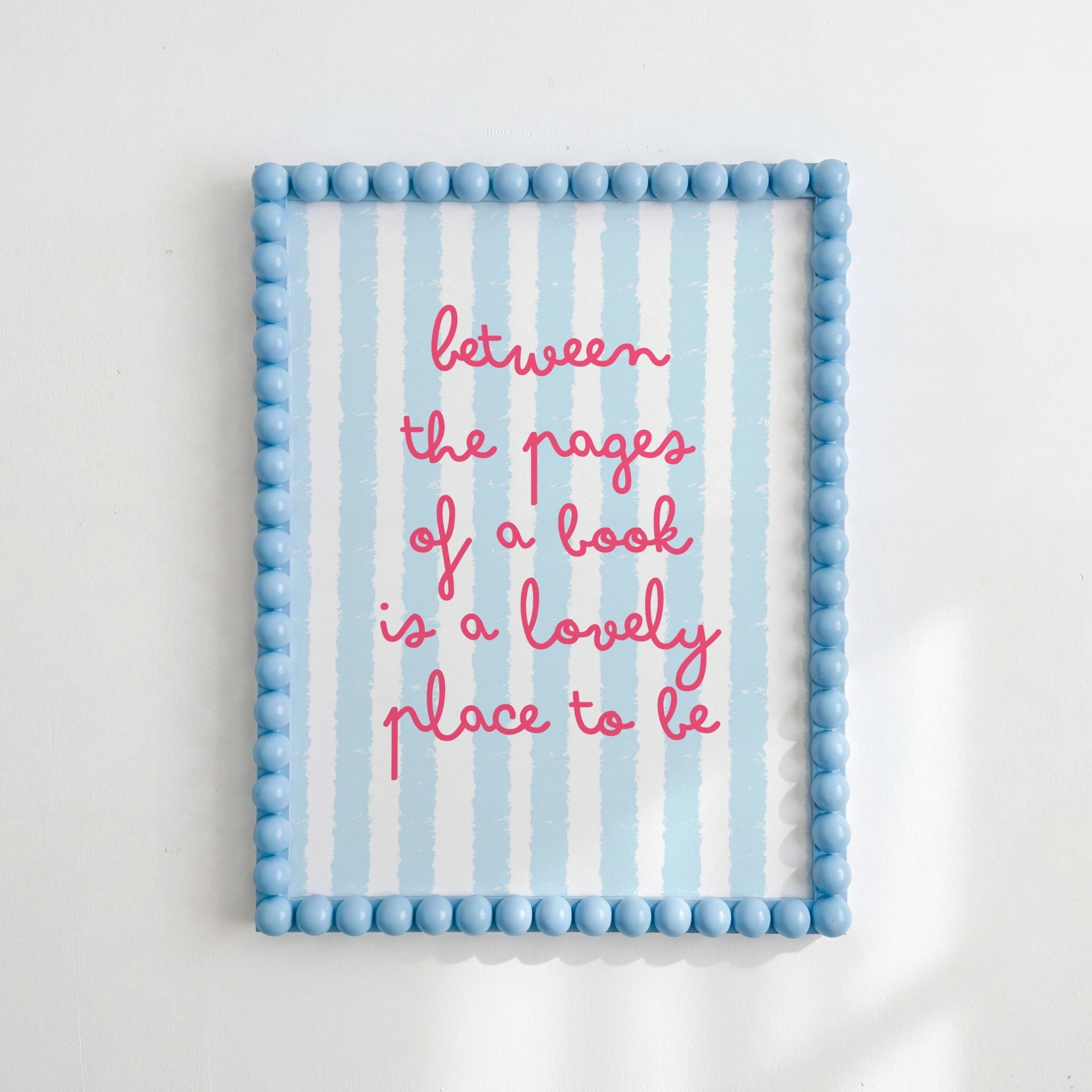 Lovely Book Quote Print – Pastel Reading Wall Art