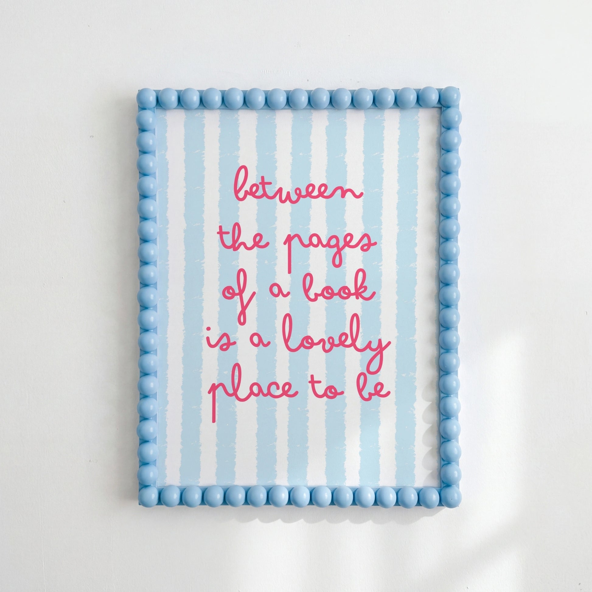 Lovely Book Quote Print – Pastel Reading Wall Art