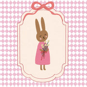Pink Bow Bunny – Arte de pared para bebés y niños