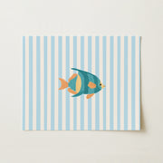 Blue Tropical Fish – Coastal Wall Art