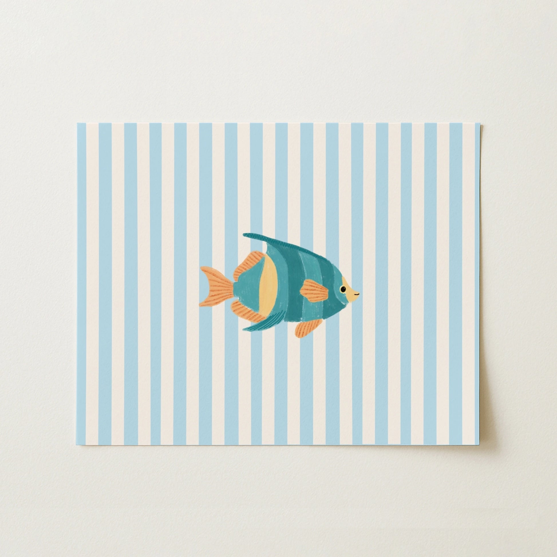 Blue Tropical Fish Wall Art