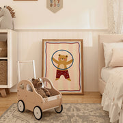 Hula Hoop Bear – Nursery & kids wall art