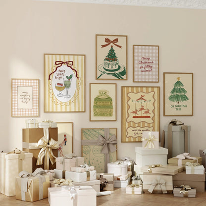 Handmade Minimal Christmas Decor, over 100 prints