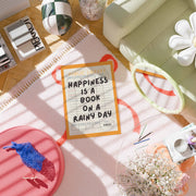 Happiness Is a Book - Poster letterario