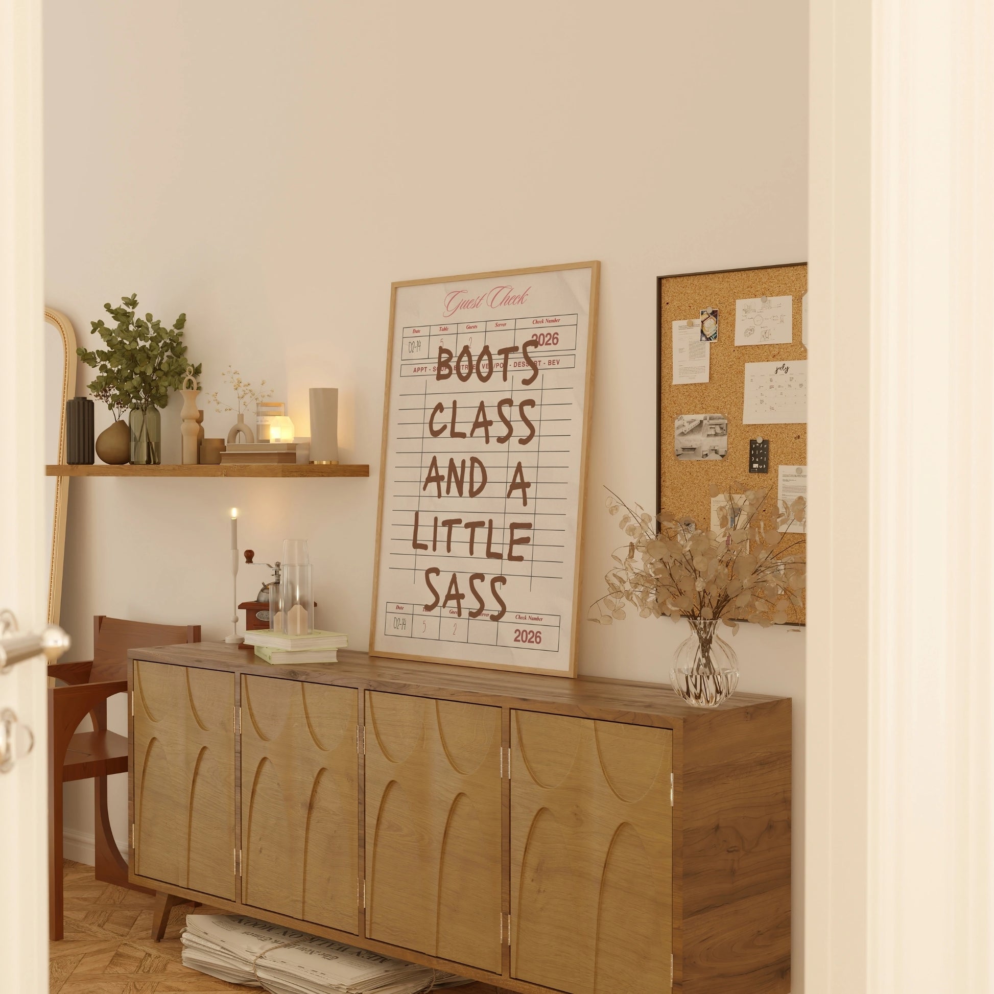 Funny Cowgirl Quote Print