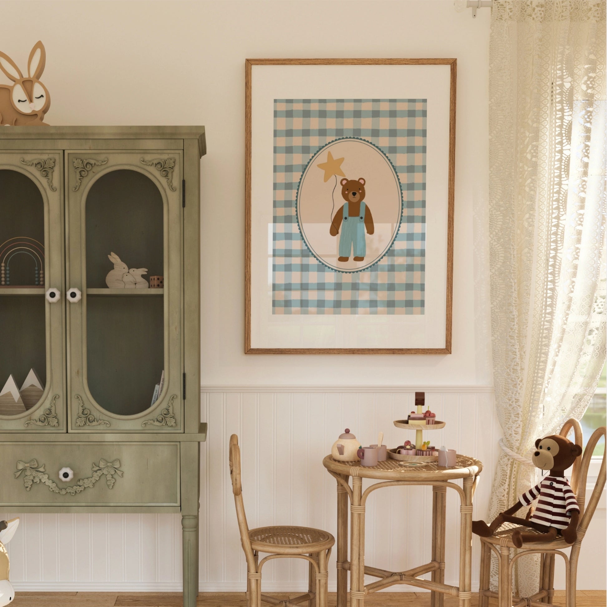 Stampa per cameretta orsacchiotto