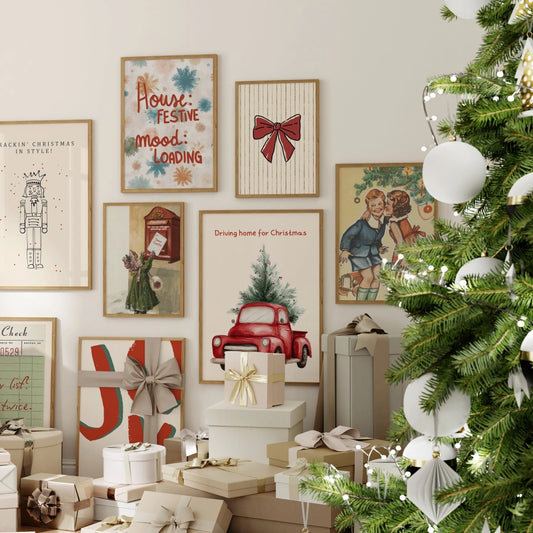 Handmade Scandi Christmas Decor, over 100 prints