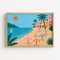 Italian Coastal Landscape Print