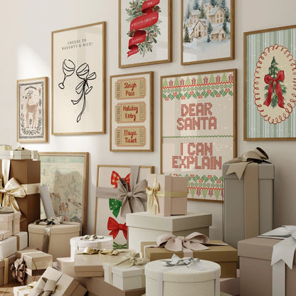 Handmade Scandi Christmas Decor, over 100 prints