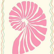 Pink Seashell - Poster costiero