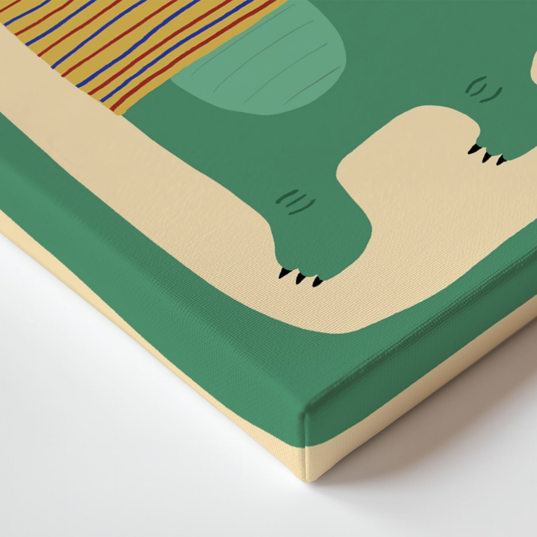 Be Cool or Leave Crocodile Nursery Canvas Print