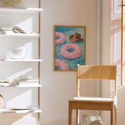 Pink Pool Float – Coastal Wall Art