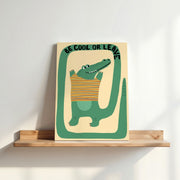 Be Cool or Leave Crocodile – Nursery & Kids Canvas Wall Art
