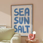 Sea, Sun, Salt Blue - Coastal Wall Art
