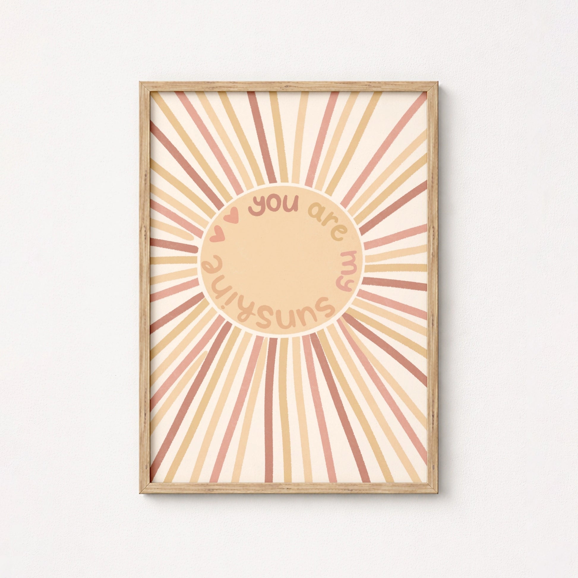 Retro Sun Rays Poster