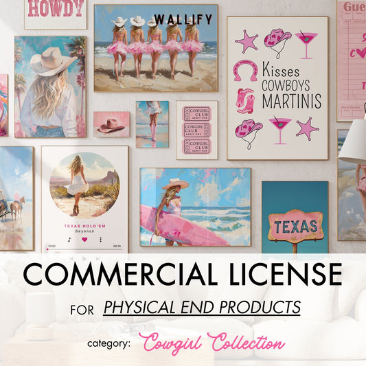 Maximalist Cowgirl Commercial License, over 220 prints