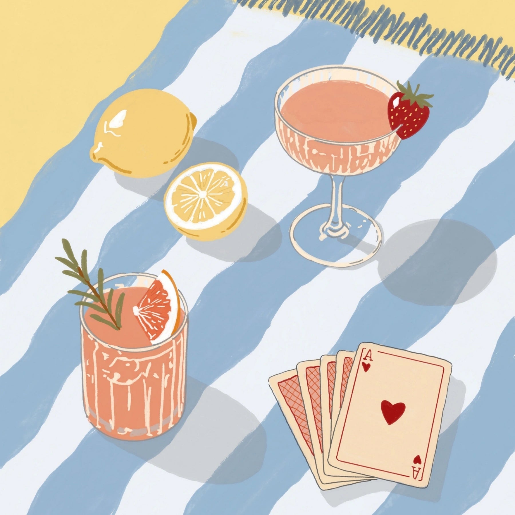 Girls Summer Club Wall Art