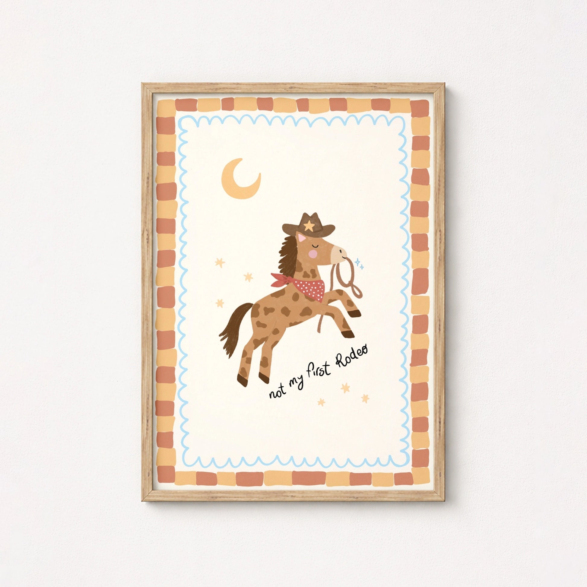 Cowboy Horse Nursery Print