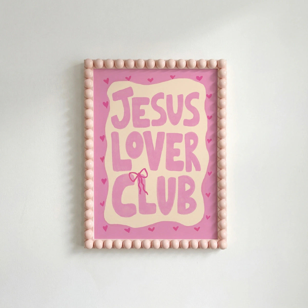 Jesus Lover Club Christian Wall Art, Christian Wall Decor