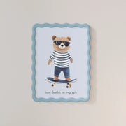 Cool Bear Skateboard – Poster per bambini
