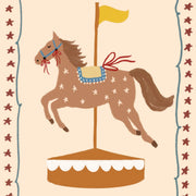 Cute Carousel Illustration – Nursery & kids wall art