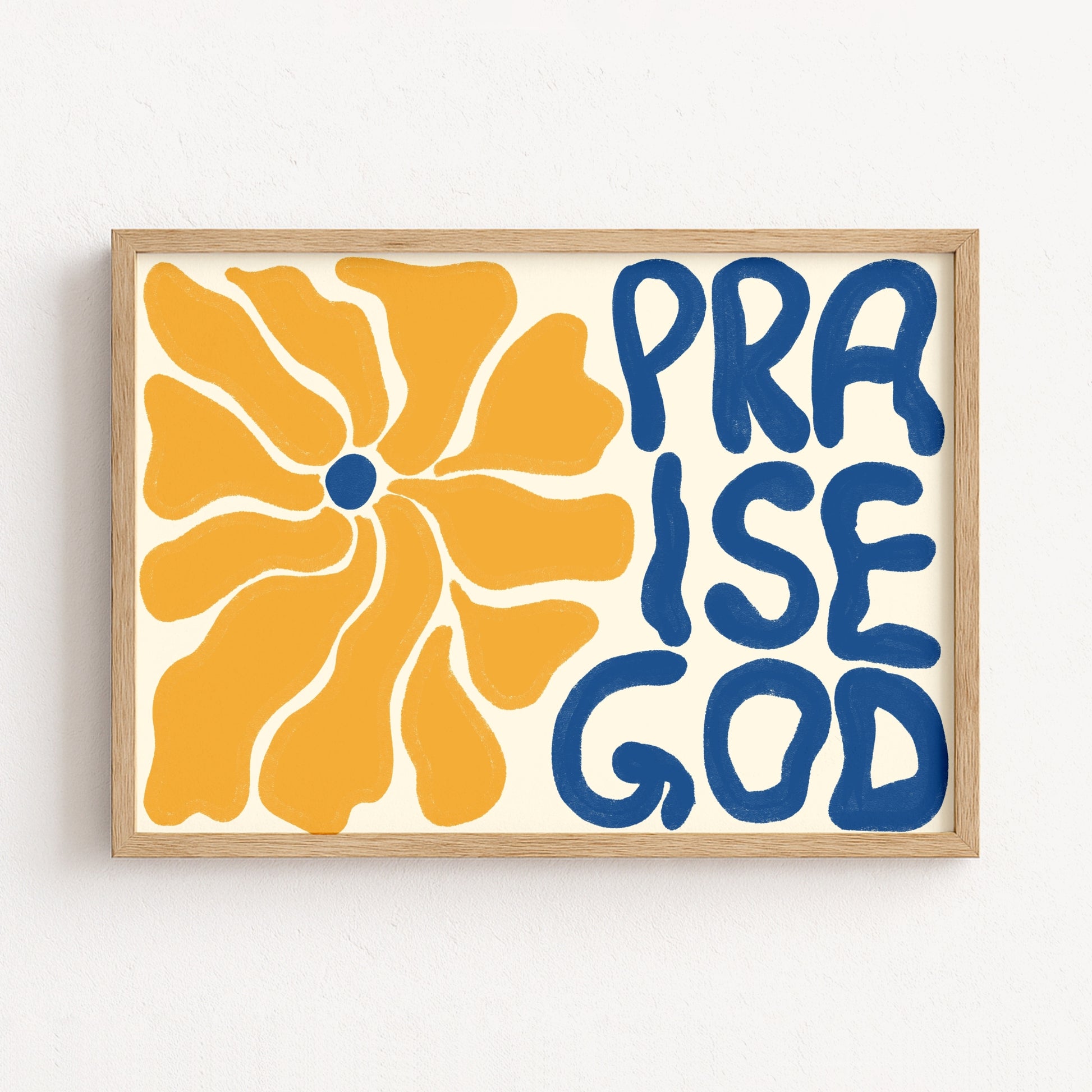Praise God Print – Bold Christian Wall Art