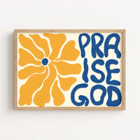 Praise God Print – Bold Christian Wall Art