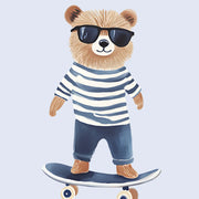 Cool Bear Skateboard – Poster per bambini