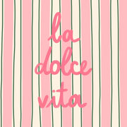 La Dolce Vita Pink & Green – Coastal Wall Art