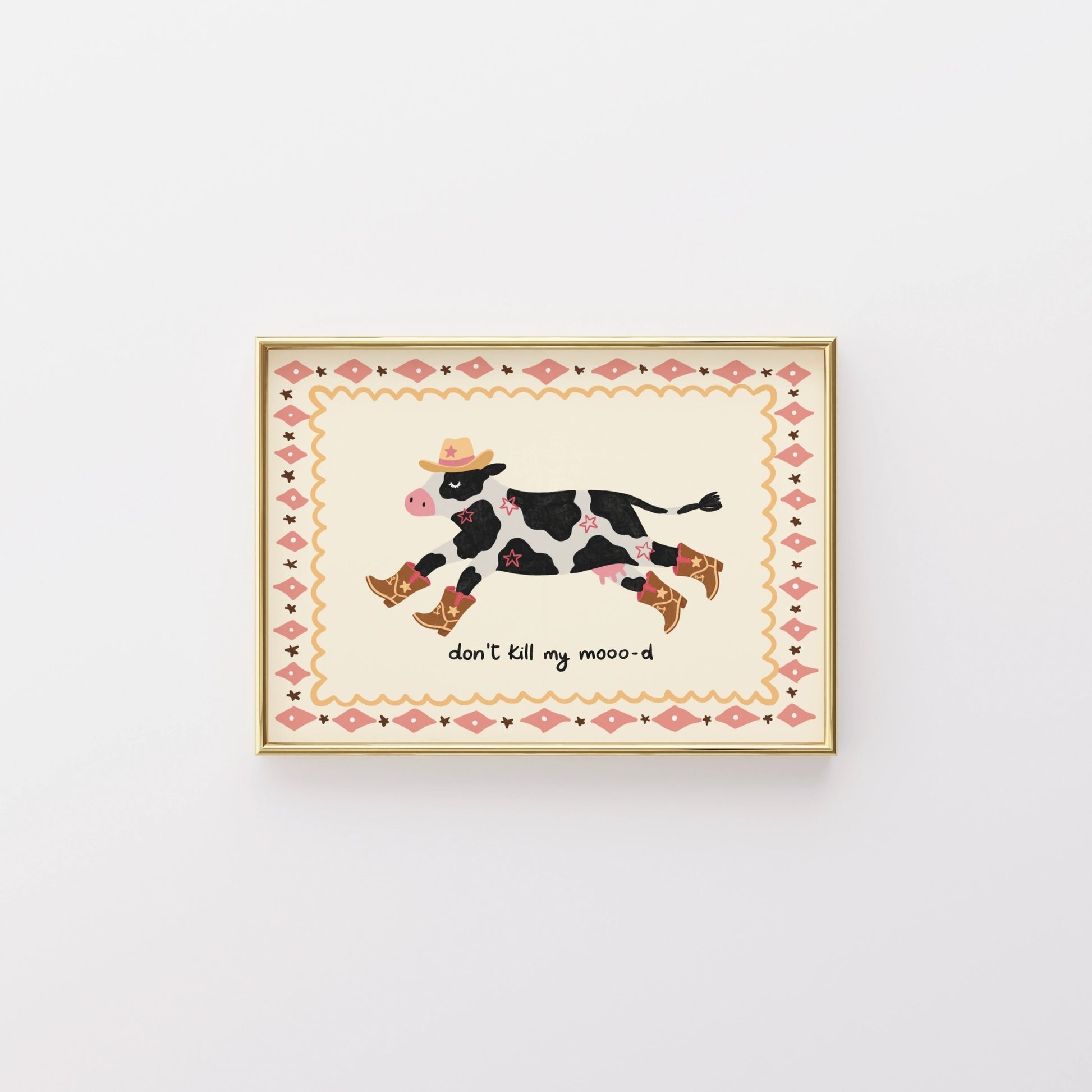 Western Cow Poster