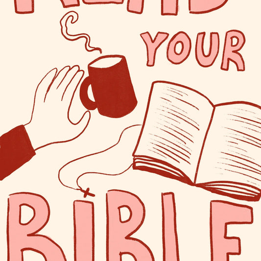Read Your Bible Print – Christian Wall Art