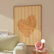 Open to Book Recs – Bookish Wall Art