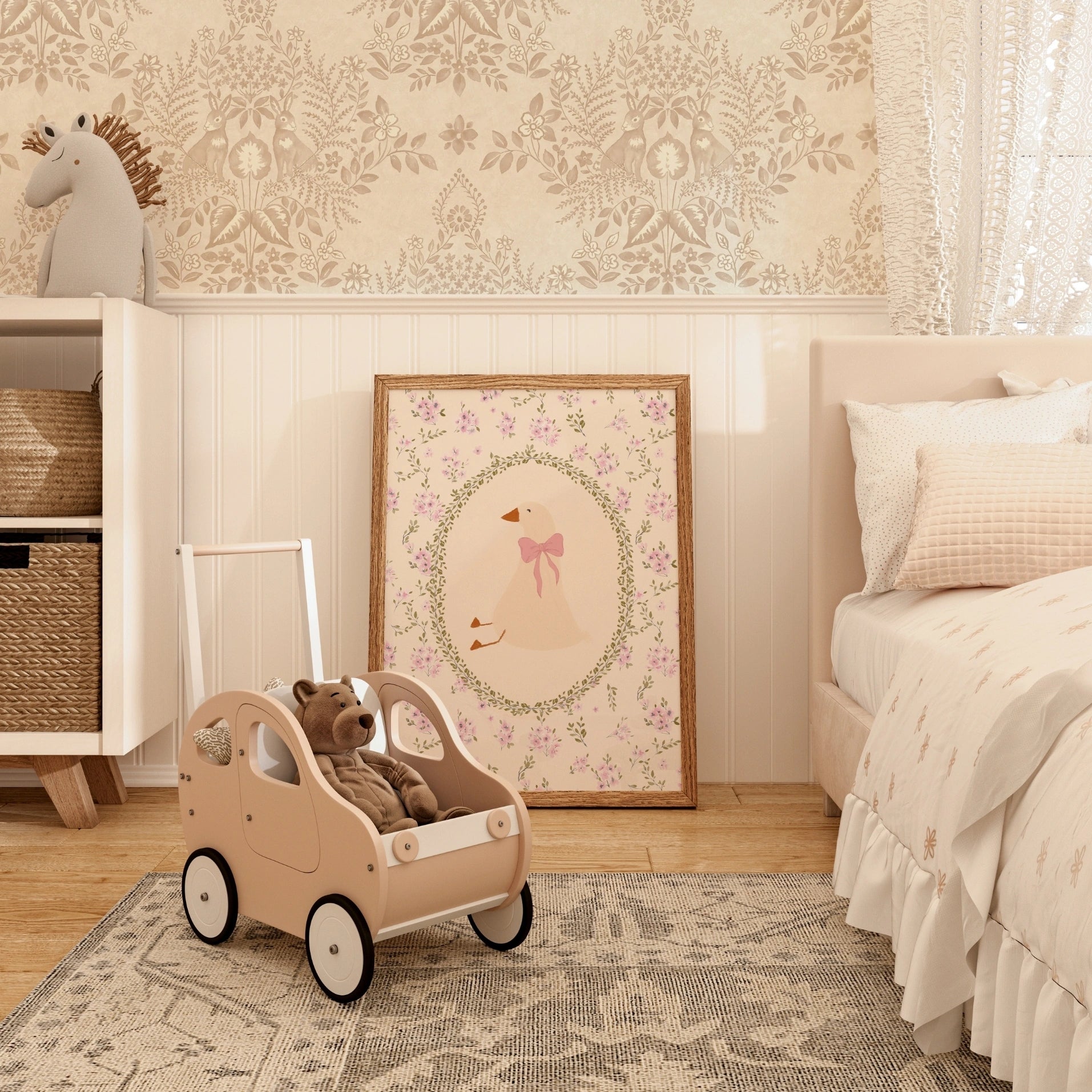 Imprimé d'oie vintage