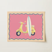 Surf Vespa - Poster costiero