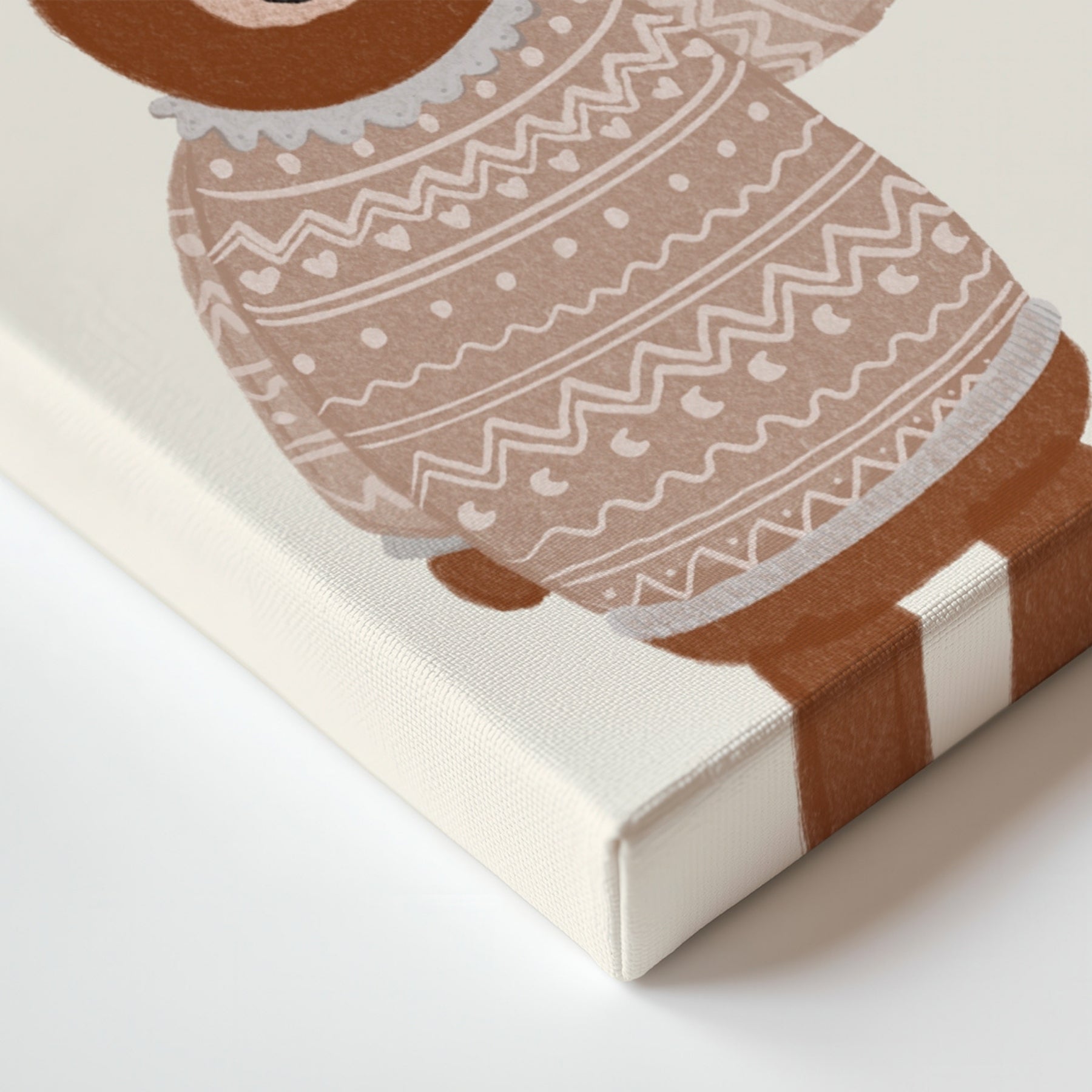 Bonjour Bear Nursery Canvas Print