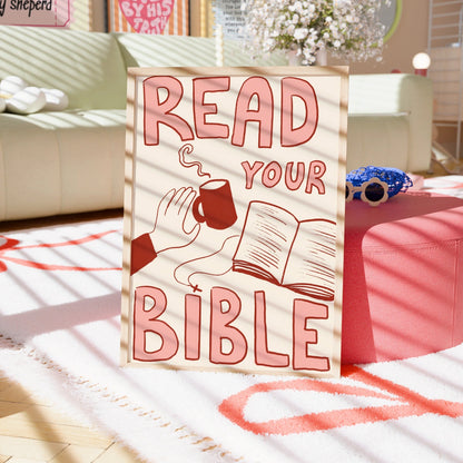 Read Your Bible Print – Christian Wall Art