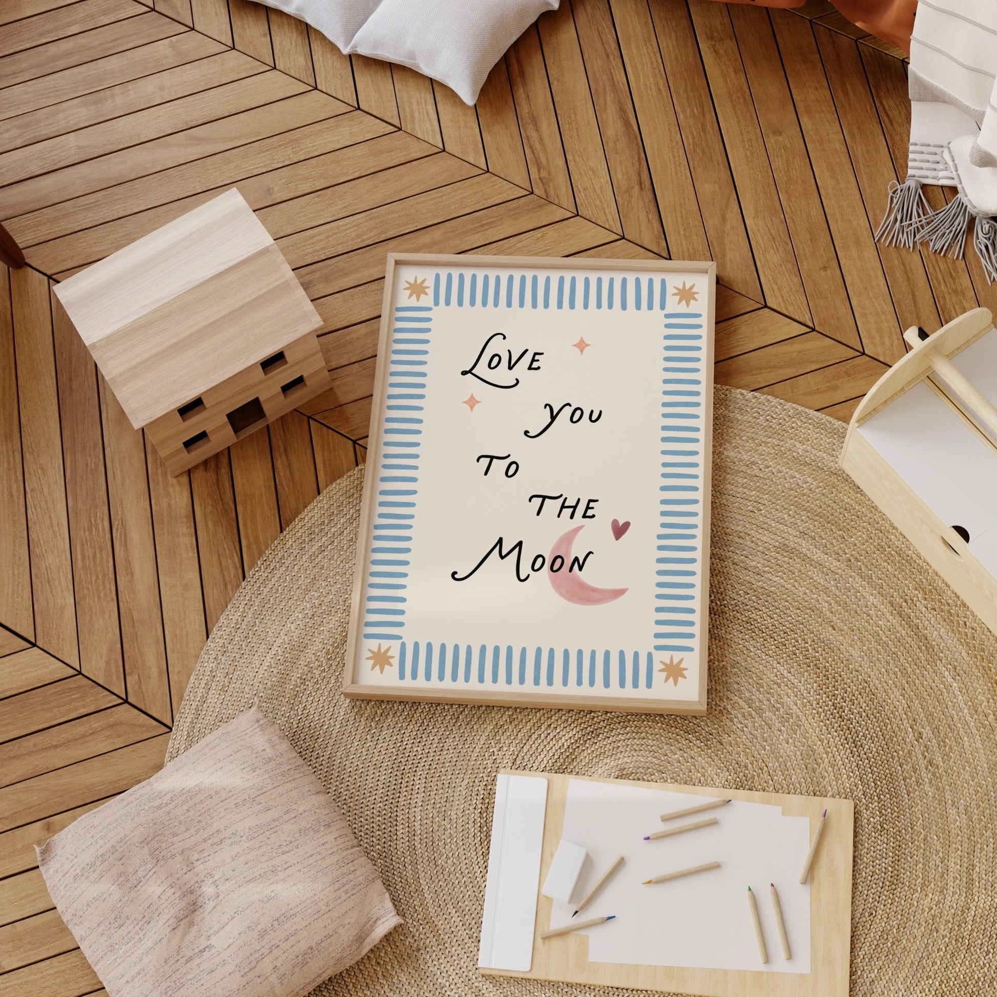 Neutral Nursery Quote Art