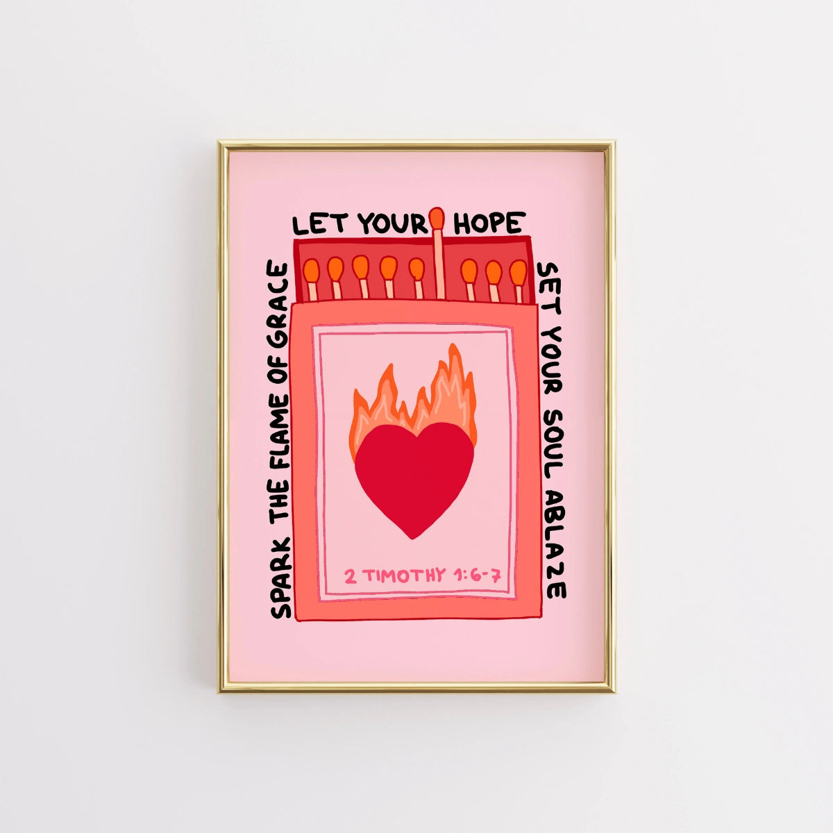 Let Your Hope Print – Christian Matchbox Art – Wall Art Prints | Wallify