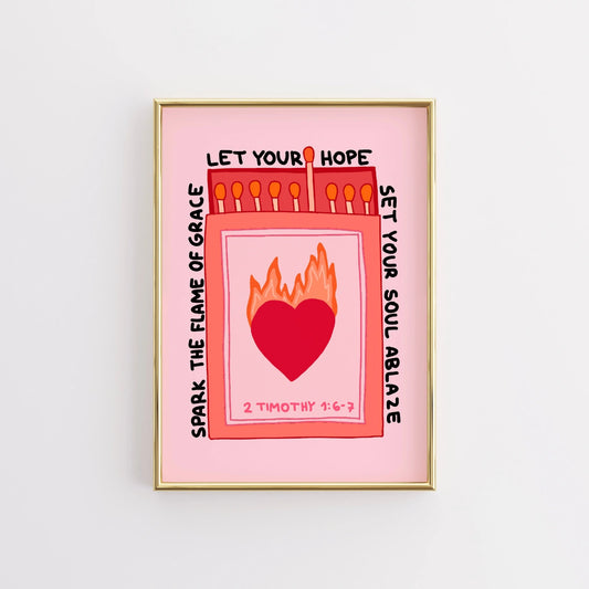 Let Your Hope Print – Christian Matchbox Art