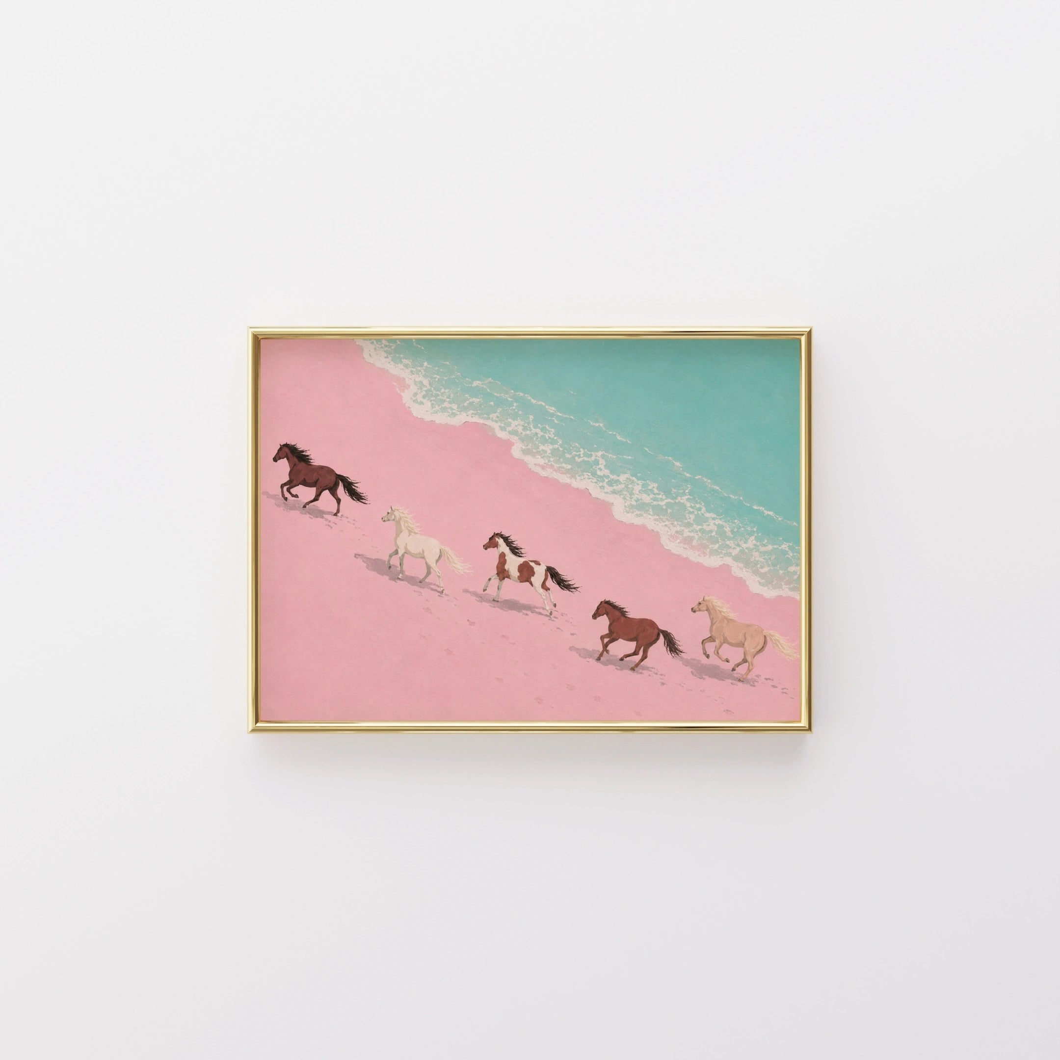 Coastal Cowgirl Horse Print
