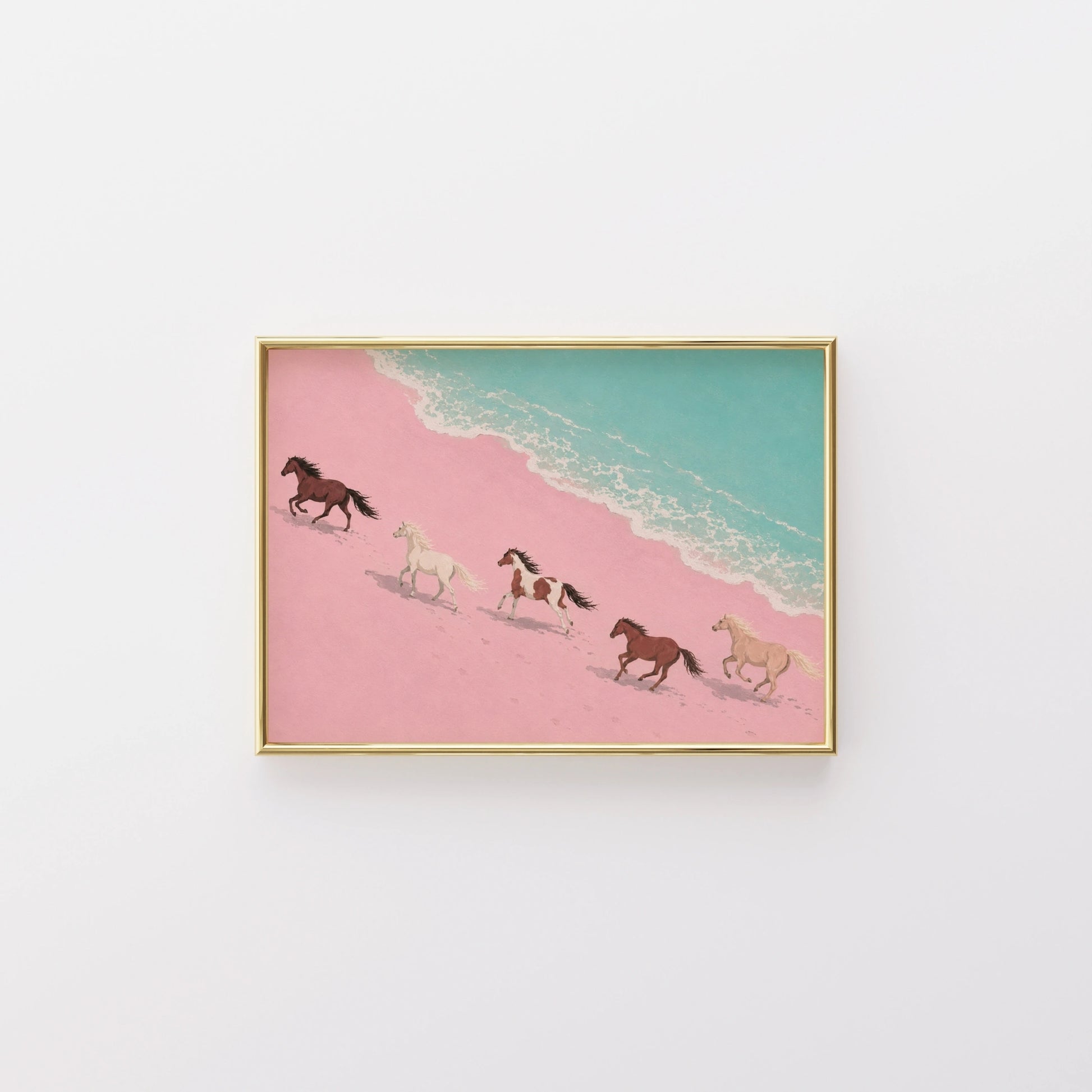 Coastal Cowgirl Horse Print