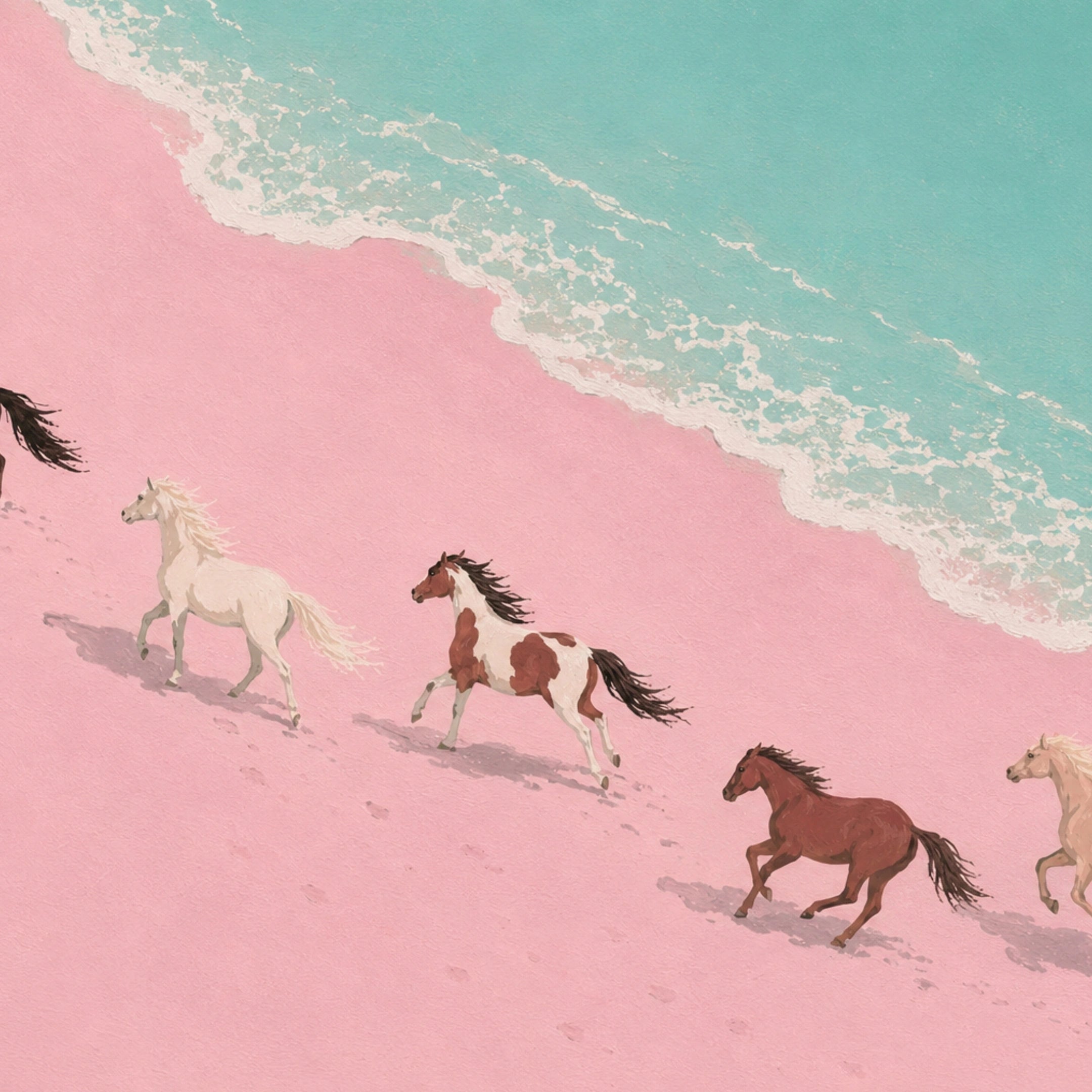 Coastal Cowgirl Horse Print