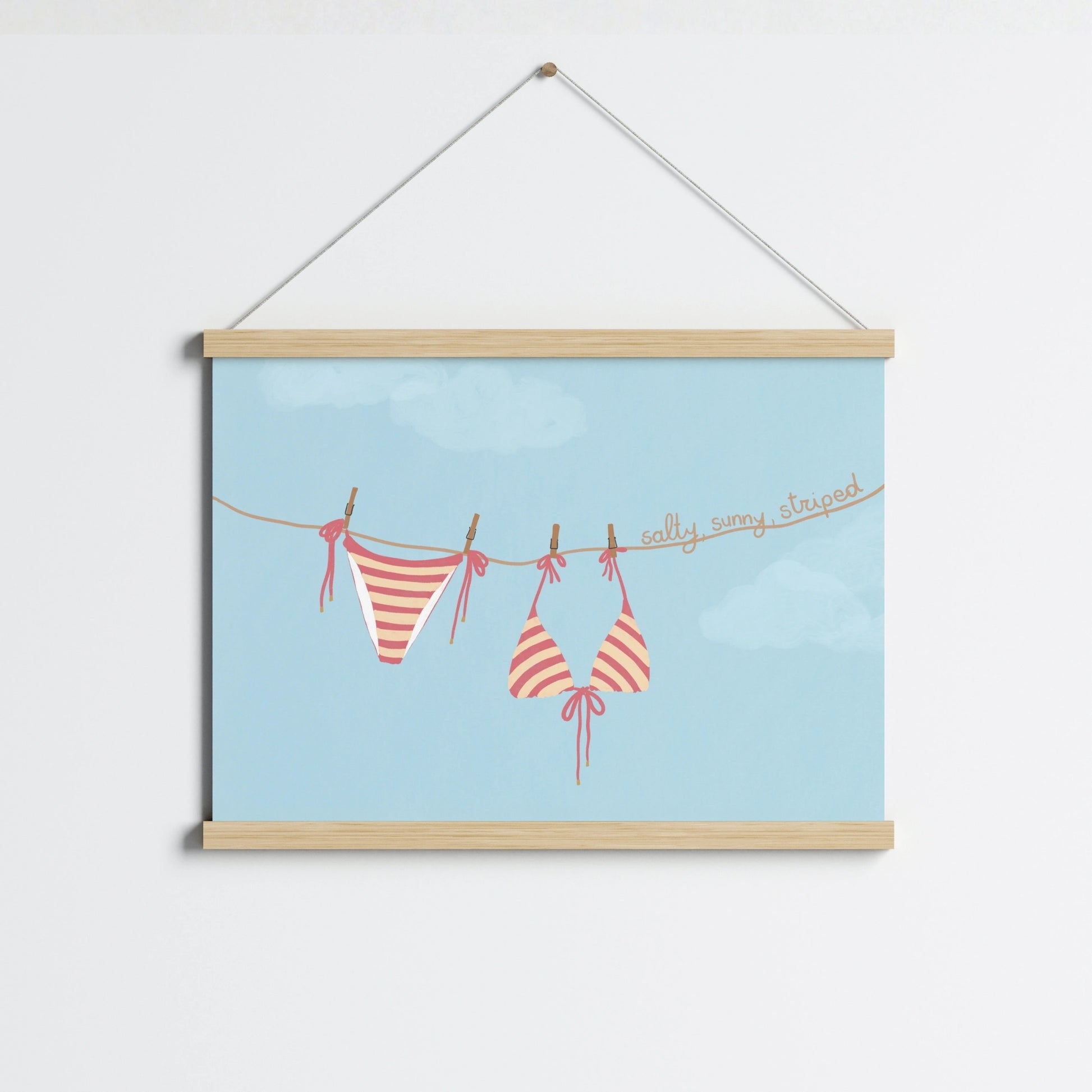 Striped Bikini Wall Art