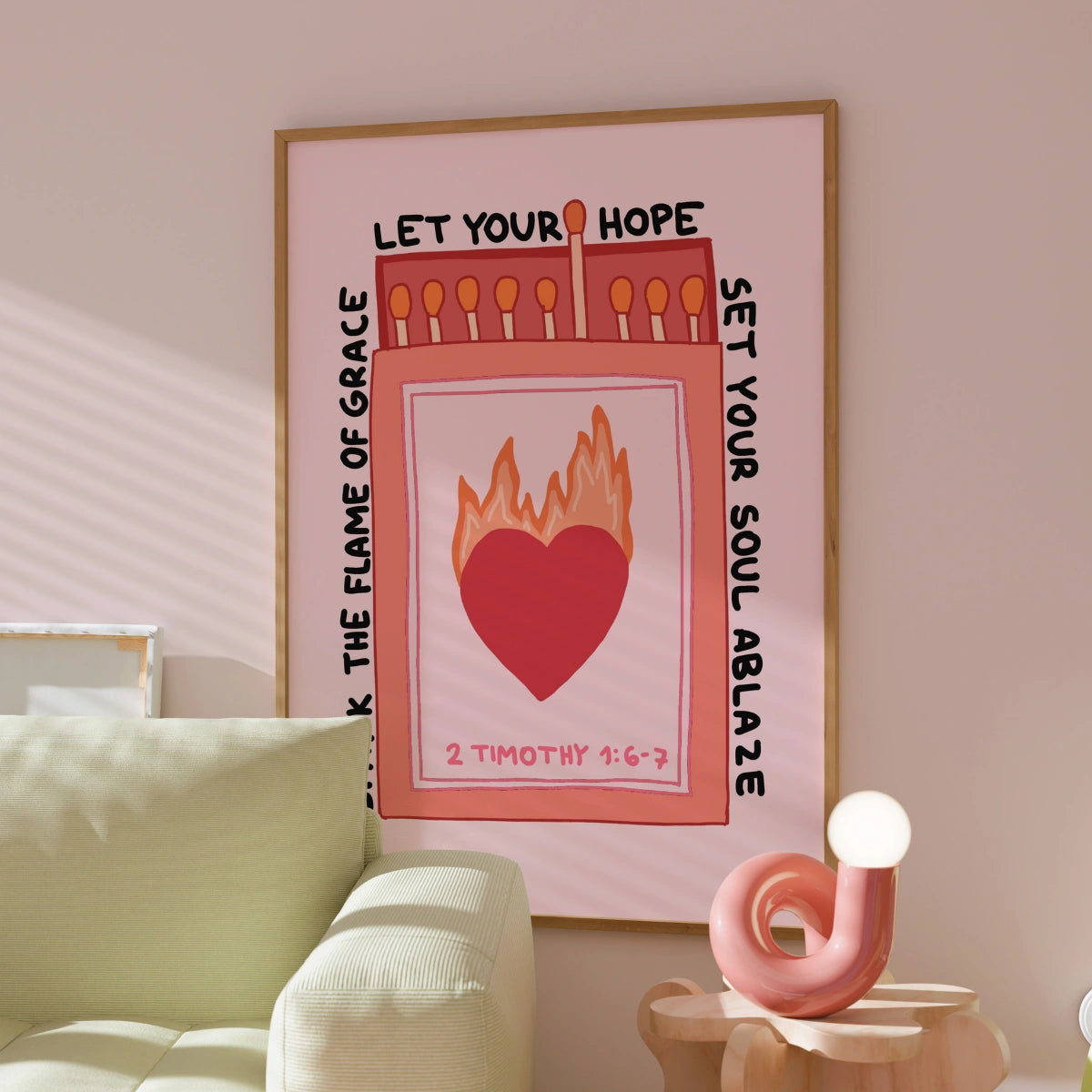 Let Your Hope Print – Christian Matchbox Art – Wall Art Prints | Wallify