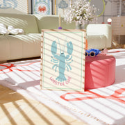 The Lobster Club Blue – Coastal Wall Art