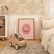 Pink Gingham – Póster infantil