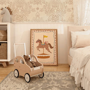 Cute Carousel Illustration – Nursery & kids wall art