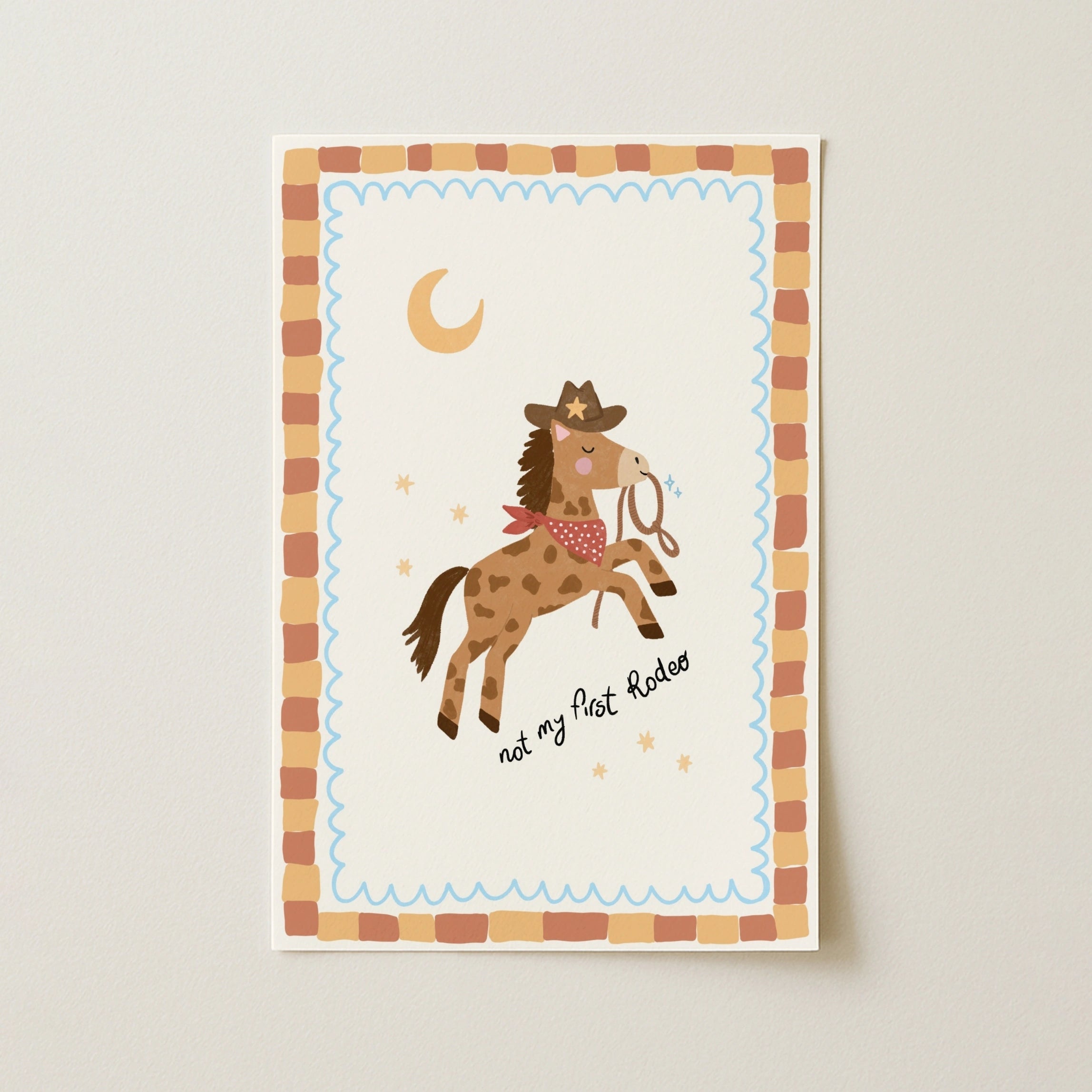 Cowboy Horse Nursery Print