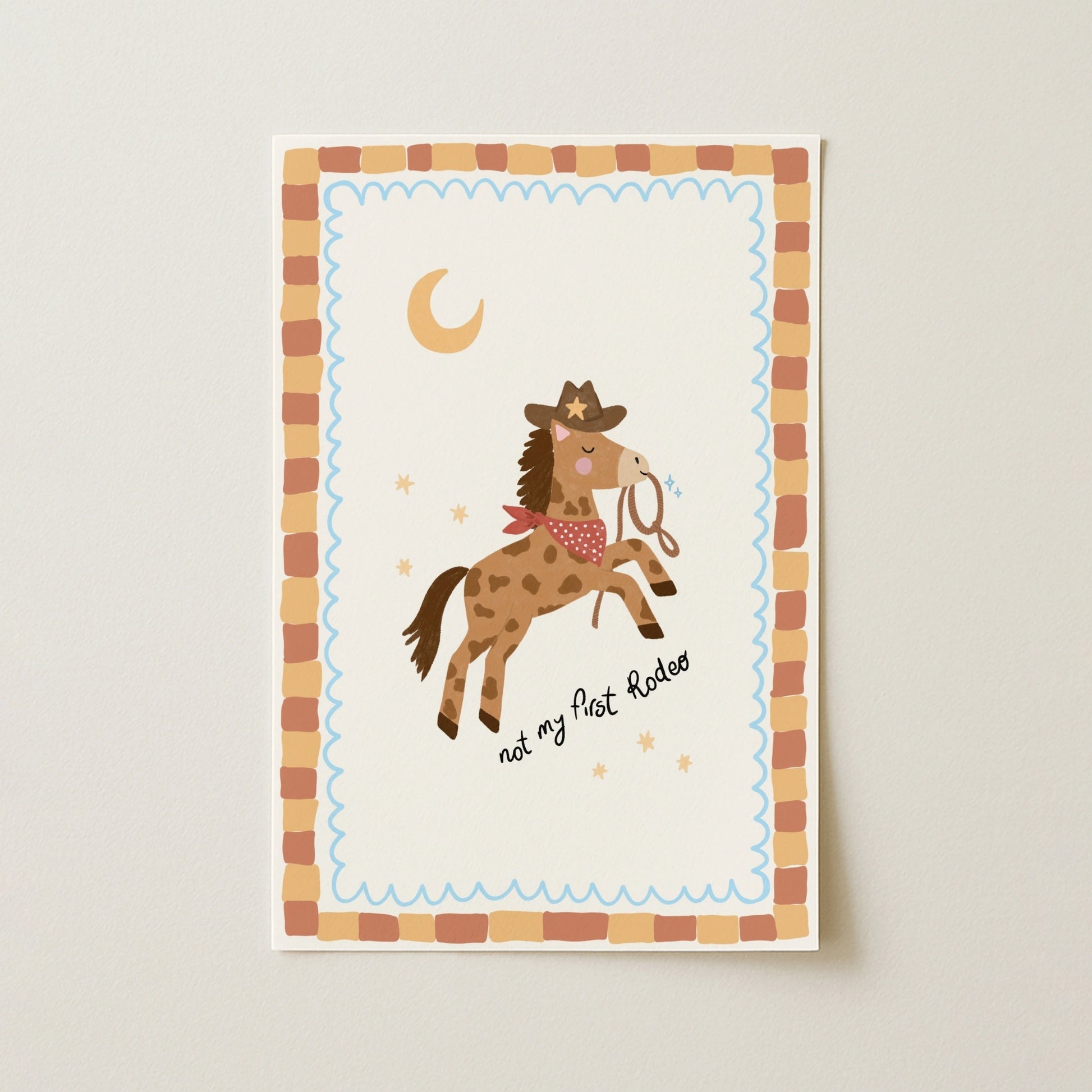 Cowboy Horse Nursery Print